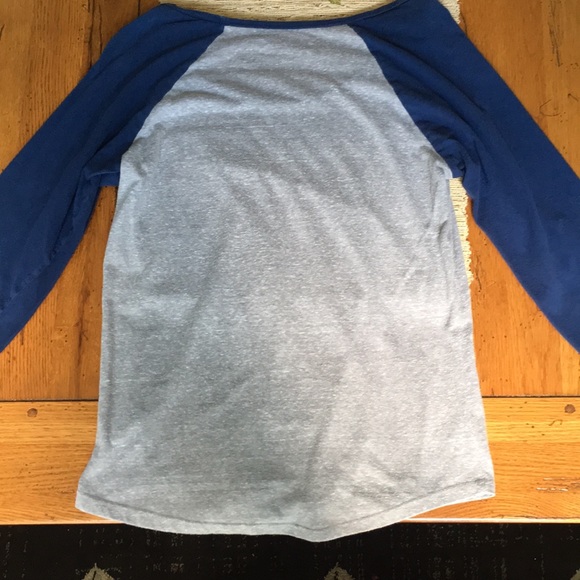 3 quarter raglan sleeve baseball graphic t shirt - Picture 2 of 3
